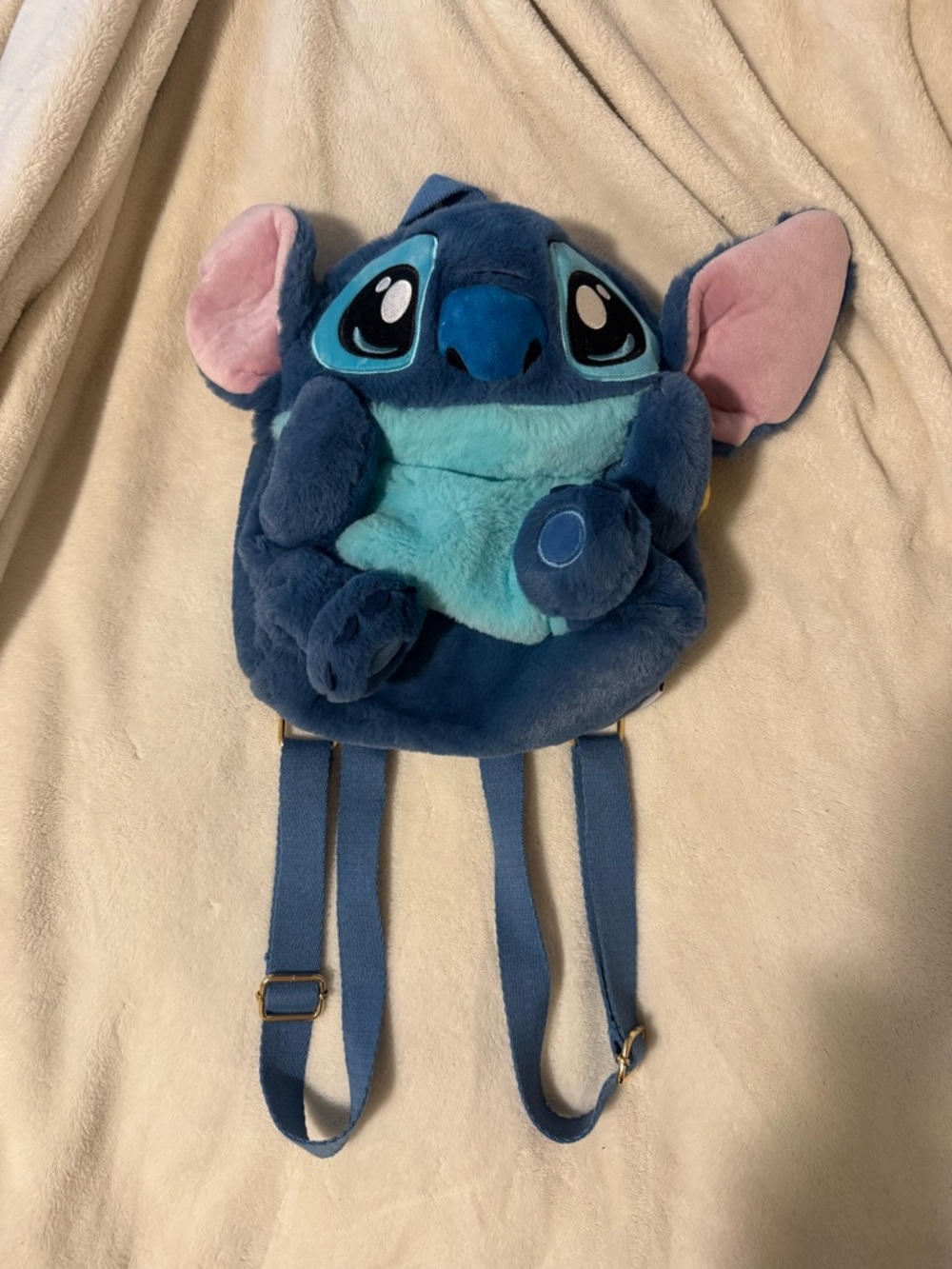 Disney Plush Lilo & Stitch Character Backpack - Light Blue